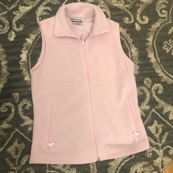 Columbia pink fleece vest size small - Picture 1 of 3